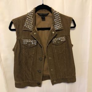 Vintage Marc Jacobs Studded Corduroy Vest (Brown)